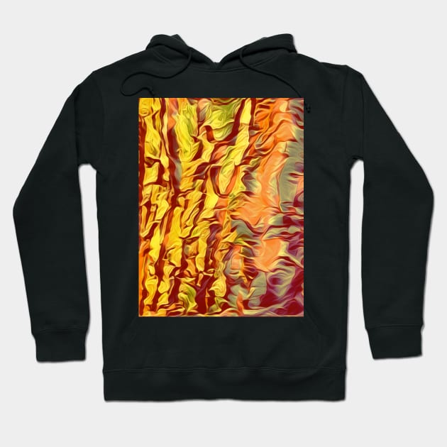 Golden color blend abstract design Hoodie by Dturner29